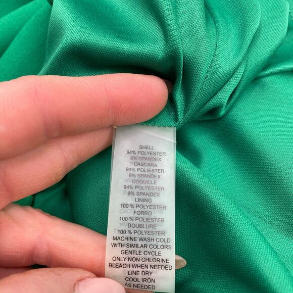 Vince Camuto Women's Cocktail Sheath Dress Size 8 Emerald Green Sleeveless - Picture 4 of 16